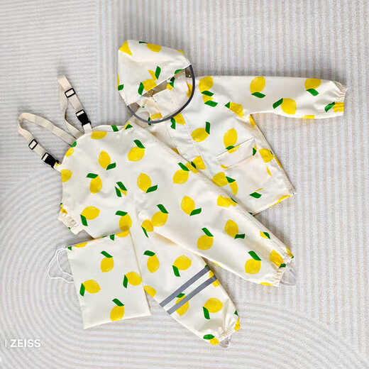 Children's raincoat kindergarten 36 years old 2024 split children's raincoat male and female baby waterproof overalls raincoat small Cherry S