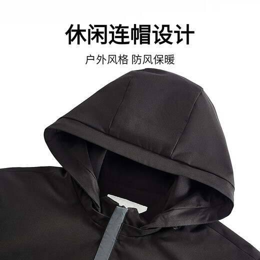 Dances with Wolves Three Defense Autumn and Winter Urban Light Outdoor Versatile Jacket Men's Hooded Jacket 211 Gray Green 170