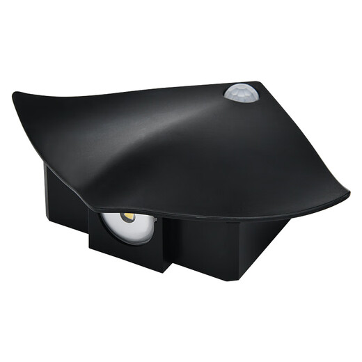 Zhaoyan Manta Fish Human Body Sensor Lamp Bedroom Stairs Living Room Wall Lamp Wardrobe Cabinet Rechargeable Battery Night Light Black Shell Battery Yellow Light (Night Sensor) LED*0.5W