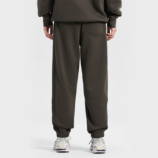 HOTSUIT back show velvet trousers men's thermal sweatpants leggings sweatpants loose and comfortable taupe L