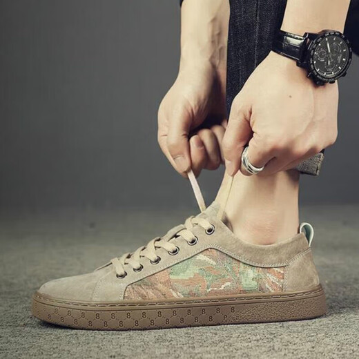 VISTURSI brand shoes for men 2025 summer new breathable Korean casual shoes trendy versatile canvas shoes men's shoes black 38