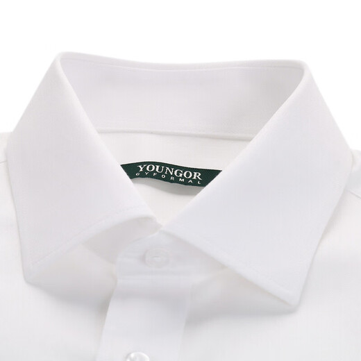 Yager Shirt Männer 2024 Sommer Jugend Männer lässig formelle Hemd GSDP10171BJA Pure White 43