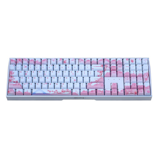CHERRY cherry cherry pink keyboard MX3.0S mechanical keyboard alloy Wireless wired 2.4g Bluetooth RGB color light backlight Office typing E-sports game keyboard Sakura White matte [wired] 109 keys Tea scroll Moderate and weak paragraphs Typing and game