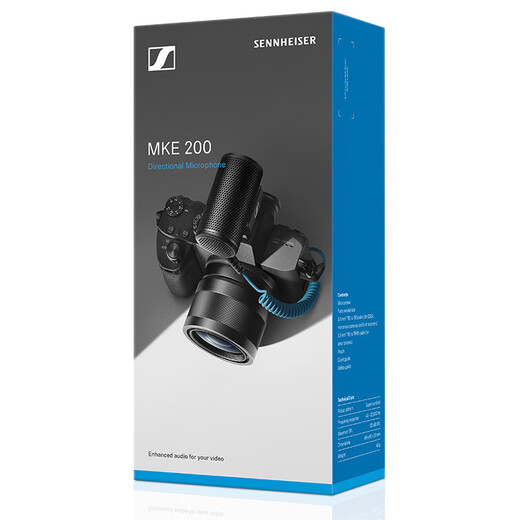 Sennheiser (SENNHEISER) MKE200 MKE440 MKE600 MKH416 SLR vlog recording directional gun microphone live broadcast camera mobile phone microphone MKE 440 microphone Sennheiser (SENNHEISER) MKE200 MKE440 MKE600 MKH416 SLR vlog recording directional gun microphone live broadcast camera mobile phone microphone MKE 440 microphone