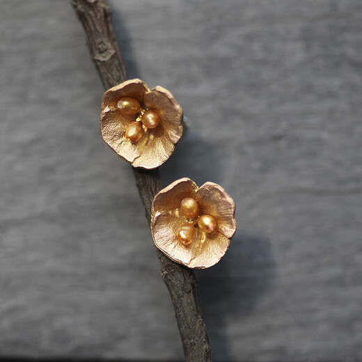 Michael Michaud Deutsche Licht Luxus Schmuck Blume Diamant Schmuck Gold und Silber Brosche Stifte Literary Retro Elegant Fashion Business Geschenkohrringe (4872)