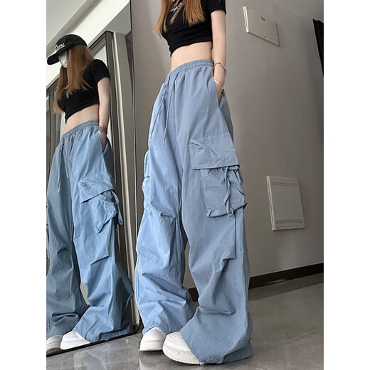 7 High Street Workwear Casual Pants для мужчин и женщин в летнем дизайне прямой пары с широкими мужскими брюками Nynz-687 плюс флисовый черный XL [Предложить вес 110-125 Jin [Jin равен 0,5 кг]]]