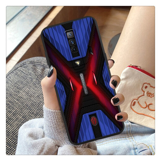 Lei Fangxin (Leifangxin) für Nubia Red Magic Mobile Case schwarze Technologie NX679J Soft Set Tencent Red Magic Game Esports Mecha Cybertron Mecha TC Red Magic 7 + Temperierte Film