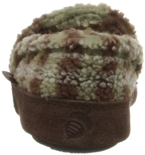 Acorn Children's Soft Soled Slippers Comfortable and Warm Home Shoes Elephant Theme Lightweight Brown Check 8-9 M US Toddler