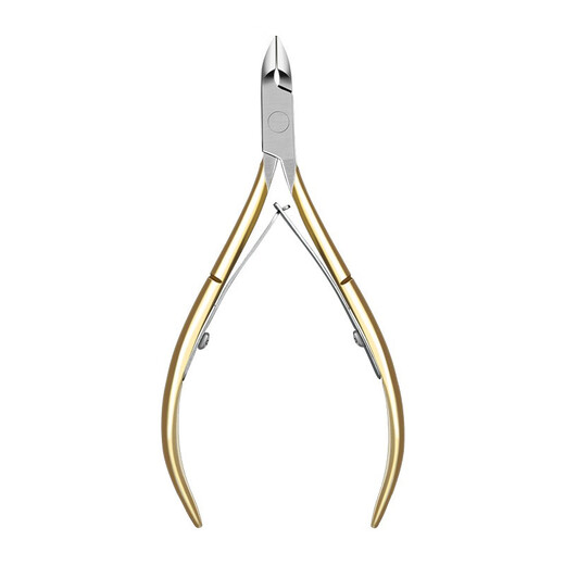 Miss Honey Manicure Dead Skin Scissors Professional Exfoliation Cuticles and Barbs Advanced Repair Scissors Pliers Stainless Steel Nail Care Tools D-501 Gold 1 piece