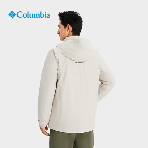 Columbia25秋冬哥伦比亚冲锋衣男户外热能反射羽绒内胆三合一冲锋衣XE5418 278 XL 185/104A