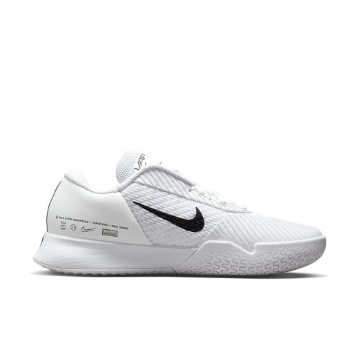 Nike (Nike) Zoom Vapor Pro Men and Women Hard Court Hard Tennis Shoes Competity Sneakers Barefoot 2023 Australian Open Spring New Model [Modelo de hombres] DR6191-101 Blanco y negro 42 (por favor comuníquese con el servicio al cliente)