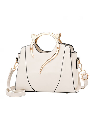 Kuqi Kangaroo Leather Small Bag Women 2023 New One-shoulder Portable Versatile Internet Celebrity Crossbody Bag Black