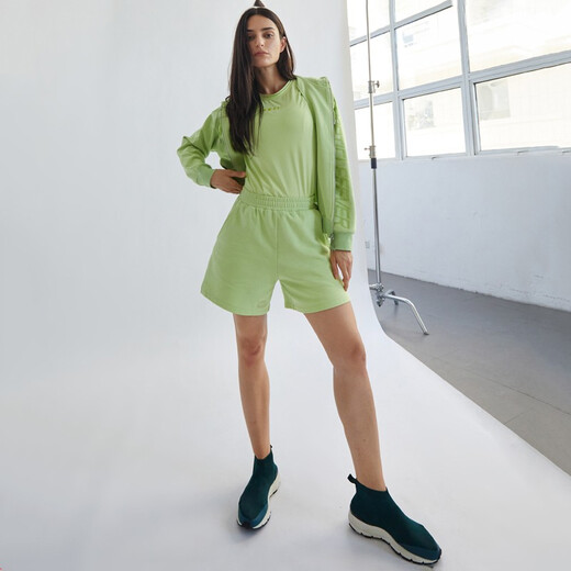 Particle Fever particle fanatic sports shorts spring and summer genderless men and women outdoor casual jogging fitness shorts 12801 PSA112801-Lady-555 light lime green L