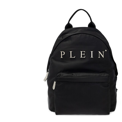 菲利普普兰（PHILIPP PLEIN）男包 男士尼龙金属徽标背包双肩包 FAAA MBA1047 PCO019N 02 黑色