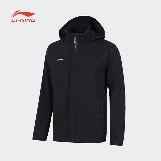 Li-Ning Windbreaker Herren Herbst Fitness-Serie Mode komfortable atmungsaktive Strickjacke mit Kapuze Sport Windbreaker Afdt753 Afdt753-6 Cold Sandelwood S