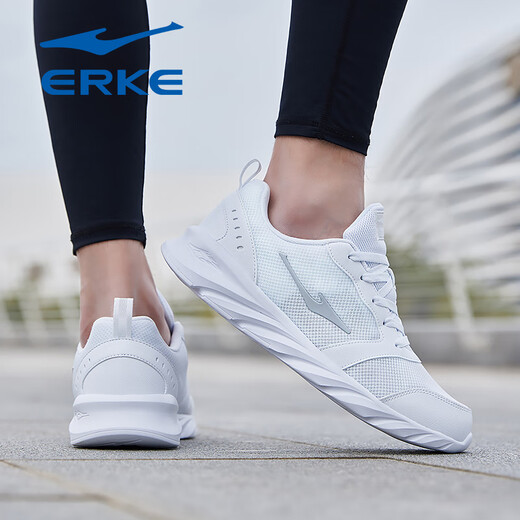 Hongxing Erke Sports Shoes New Summer Leather Running Shoes Breathable Waterproof Travel Shoes Black Light Casual Shoes Men's Erkebai 3291 41