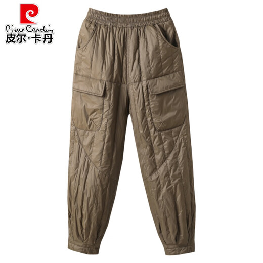 Pierre Cardin Down Pants Women's Winter Outerwear Women's Cotton Pants 2026 New Northeast Minus 40 Degrees Cotton Thickened Harem Pants Black L