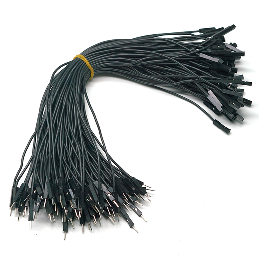 Throwing Stones 1P Rehearsal Dupont Wire 26AWG Silicone Insulated Wire High Temperature Resistant Electronic Wire Experiment Consumables 100 in a Bundle 20cm Wire Length 100/piece Black 20cm Female to Female