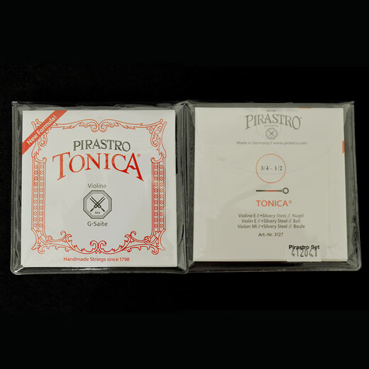Importierte Geigennylon -Saiten aus Deutschland Pirastro Tonica Tonica spielen Level E1/4/4A2 -Saiten 4/4 Modellset (EADG Four Strings)