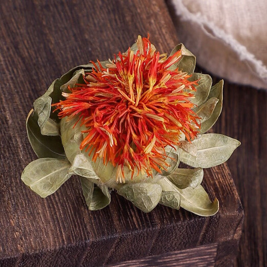 
Beijing Tongrentang authentic Tibetan saffron fruit, grass safflower medicinal palm safflower, Tibetan flowers soaked in water and drink selected Xinjiang safflower head 500g