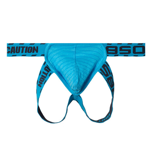 Pleasant Cotton Comfortable Young Gay Men's Thong Low Waist U-Protruded Big Bag Bag Close-fitting Back Exposed Buttocks XL Black