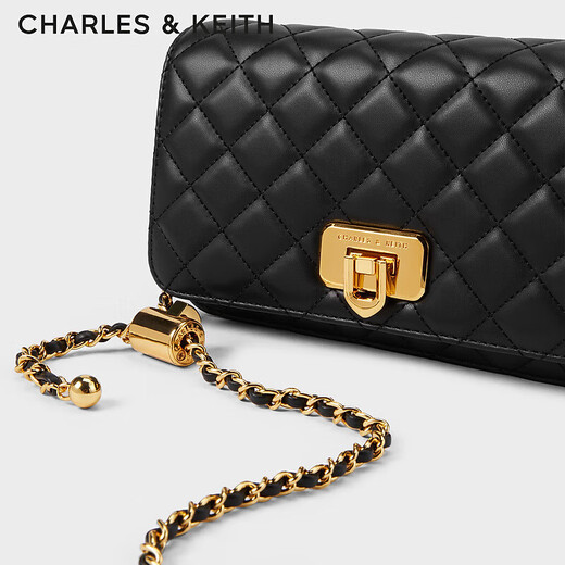 CHARLES&KEITH classic rhombus chain small square bag shoulder crossbody bag women's bag birthday gift for girlfriend CK2-70160131