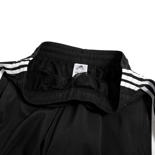 阿迪达斯 （adidas）男裤2025春季新款运动裤跑步训练训练透气五分裤休闲短裤 IC1484黑色  S