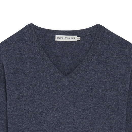 
Snow Lotus Pure Cashmere Sweater Autumn and Winter New Men's V-neck Pullover Solid Color Warm European and American Base Shirt Knitted Sweater Y601 110
