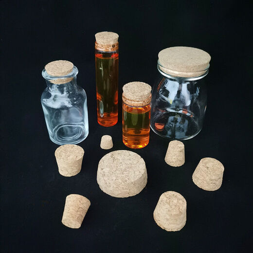 Oak stopper glass bottle stopper cork stopper tapered cork bottle stopper bottle cap wine stopper lid wine jar stopper wooden red wine wine cork universal stopper wishing bottle glass bottle 5 pcs 36*31*20