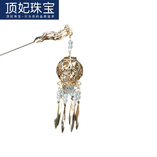 DING Fei (DING FEI) ancient style Hanfu hair accessories lantern tassel hairpin retro style palace fairy fresh hairpin one hairpin (J276) B07-301 color random