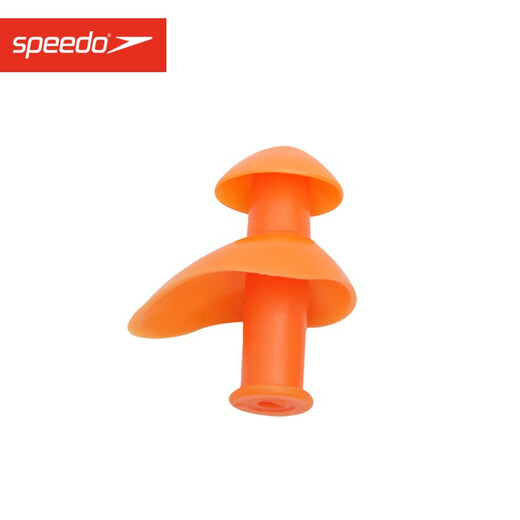 Speedo Youth Swimming Waterproof Earplugs Silicone Material Soft and Comfortable Professional Training Swimming Equipment for Boys and Girls Dragon Fire Orange