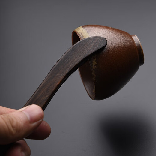 Jinge solid wood tea clip Liujunzi handmade tea cup clip anti-scalding wooden clip tea leaf clip Kung Fu tea set accessories Brazilian rosewood straight tea clip