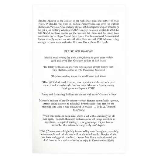 What if 英文原版 那些古怪又让人忧心的问题 如果这样会怎样 兰道尔门罗 科普读物 搭How To如何解决 十万个为什么 DK博物大百科