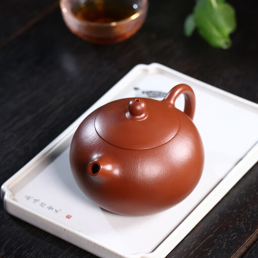 Hidden Pot World Government Subsidy Yixing Purple Clay Pot Purely Handmade Household Teapot Pear Skin Dahongpao Tea Set Xishi Pot