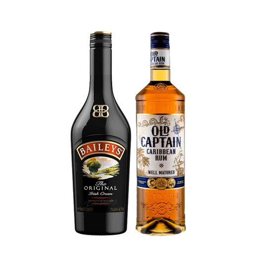 咖帅百利甜酒 甘露 咖啡力娇酒  B52轰炸机鸡尾酒洋酒组合套装 奶油味 百利甜+金朗姆