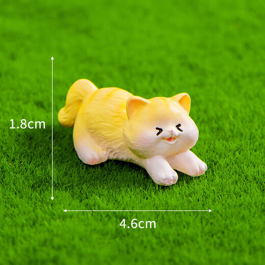 Cute Cartoon Shiba Inu Desktop Ornament Mini Puppy Kitten Simulation Animal Model Toy Micro Landscape Decoration 5 Naughty Kittens Set