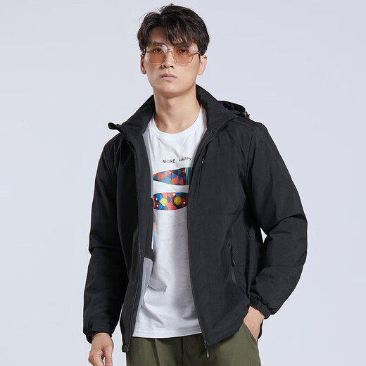 Brelrmon Plus Samtjacke Windbreaker Männer und Frauen Schweißjacke einschicht einschichten Herbst und Winter Windproof warmes Weichschalen Workwear Koreanische Version Outdoor Jacke 9930a-2 Camouflage Gray-Men 4xl
