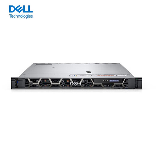 戴尔（DELL）PowerEdge R450 机架式服务器主机 ERP数据共享虚拟化存储1U双路主机 2颗银牌4310 24核48线程 2.1G 64G内存丨480G+4块2T丨H755