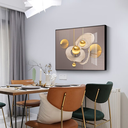Villa Electric Meter Box Hydraulic Decorative Painting Modern Simple Horizontal Version Restaurant Boîte de courant faible peinture Résumé ART ART SOIX MURAL