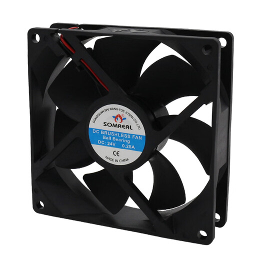 澳克庄（AOKEZHUANG）AOKEZHUANG60/80/92/12038mm散热风扇直流24V12V变频器工业电柜机 80X80X25mm24V+网罩