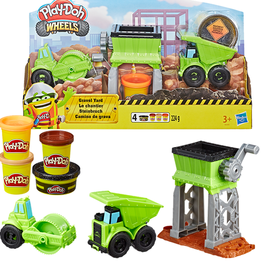 [70% neu] Hasbro farbige Schlamm Plastikine DIY Kinderspielzeugmodell Geschenk Food Grade Natural Weizenmehl Produktion Transport Serie Engineering Fahrzeug Set E4293