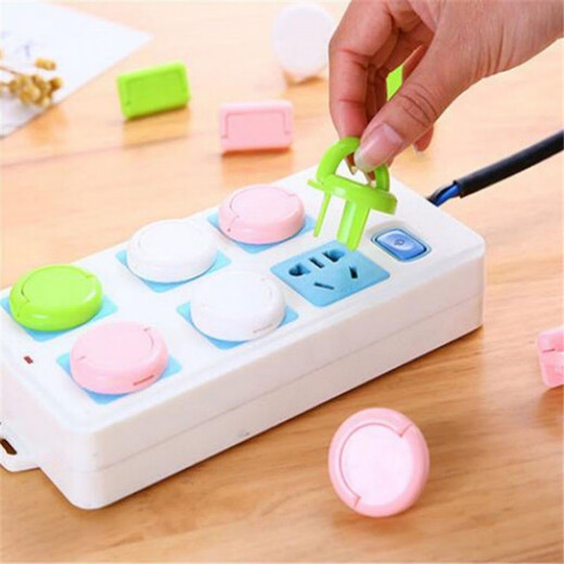 Socket Protective Cover Plug Jack Safety Plug Board Head Protection Baby Anti-Shock Insulating Protective Cover Socket Cover Socket Protective Cover 2 Holes + 3 Holes 1 Each Green