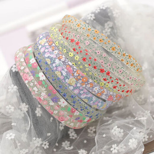 Sai Meiren headband for women, Japanese and Korean pastoral style floral hairpin for adults and children, pressed hair, frosted, cute, fashionable, resin pink headband, Chinese Valentine's Day, birthday gift, mixed color No. 3 + mixed color No. 4