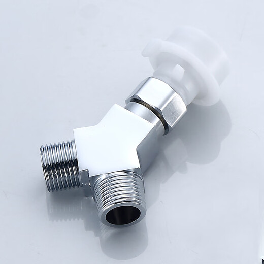 JIEGUAN washing machine faucet one-to-two adapter dual-use switch conversion diverter one-in, two-out, three-way water diverter valve C type + 4-point washing machine nozzle 2