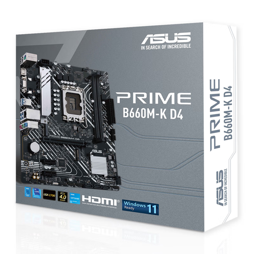 ASUS (ASUS) 12/13 поколения/14-го поколения Материнская плата I3 14100F 13100F 12100F Плата рассеянных таблеток U SET B660M-K DDR4 13-го поколения I3-13100F Scattered Tablets [Три года страхования магазина]