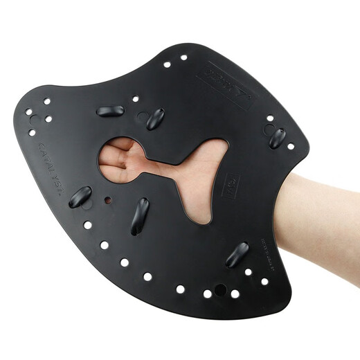 YINGFA hand fins professional swimming equipment for adults and children, swimming training paddling, axe-style paddling, black XS (children)