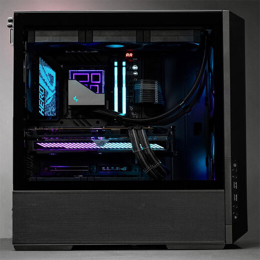 LIANLI L216R Deluxe Edition Black Computer Main Case Supports Back Plug-In Motherboard/Standardly Equipped with 3 Fans/360 Water Cooling Positions/Vertical Mounting Graphics Card/Integrated Mesh Panel