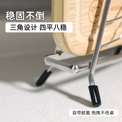 Newair 304 stainless steel cutting board storage rack, kitchen chopping board special multi-functional thickened pot cover and chopping board integrated storage rack