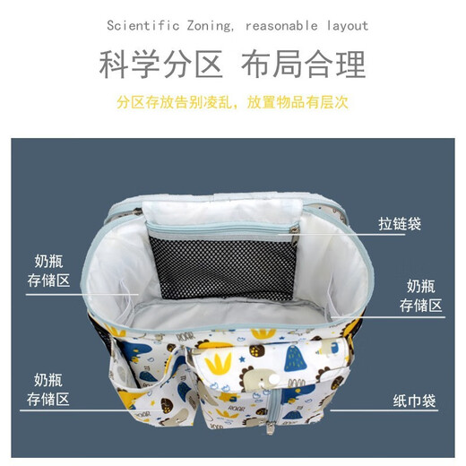 CLCEY 婴儿车挂包 大容量宝宝推车挂袋挂钩收纳储物袋置物篮溜娃神器