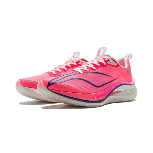 Li Ning (LI-NING) Chitu 7PRO running shoes men's shoes 2024 new lightweight cushioning racing sports running shoes ARPU001 fluorescent pink/-5 painted code 42